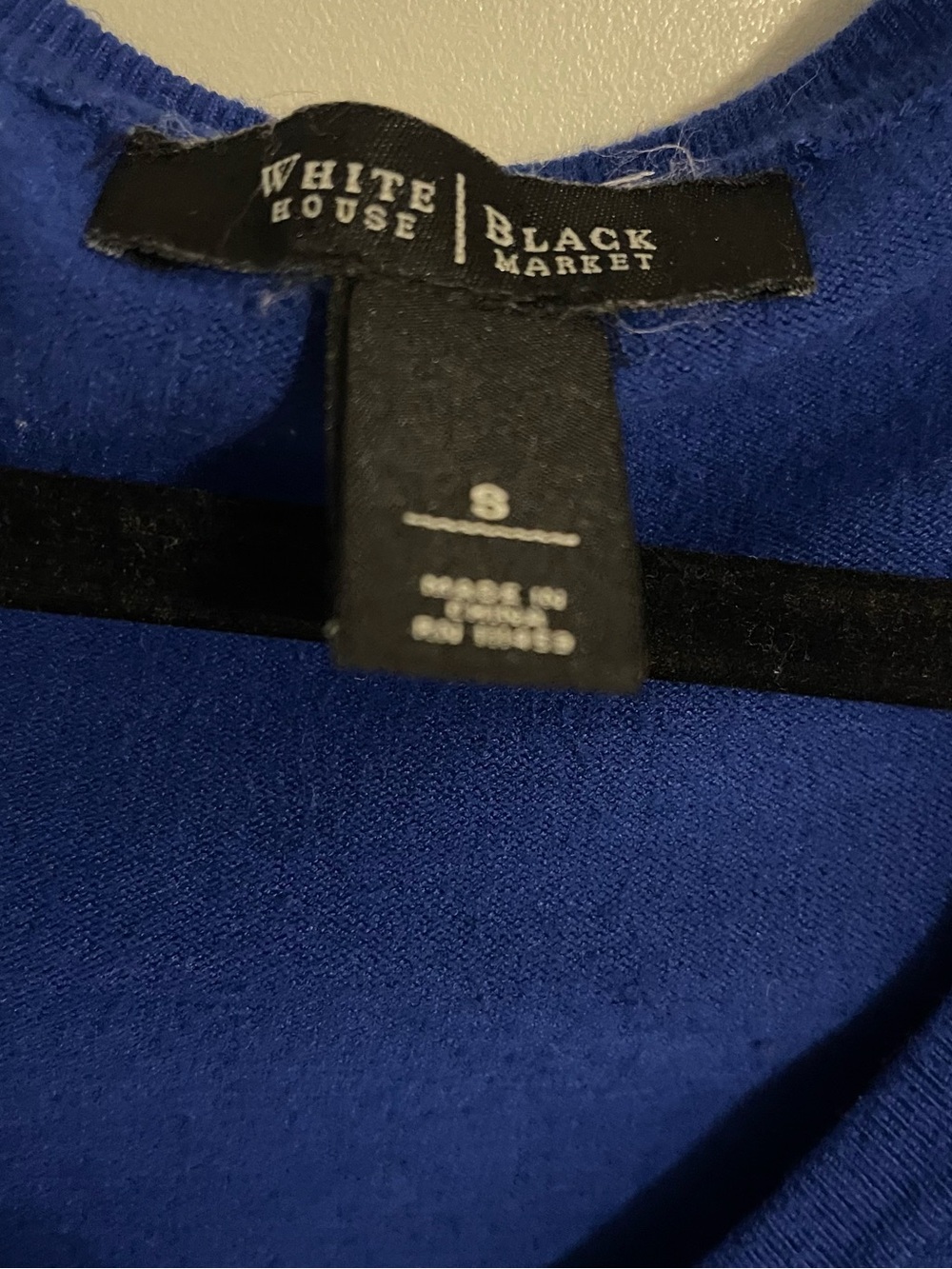 White House Black Market Women's Sapphire Blue Button-Front Cardigan - Picture 4 of 5